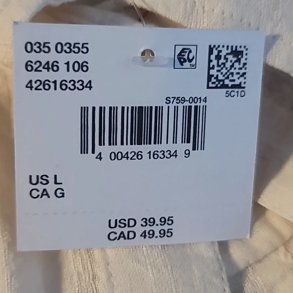 American Eagle Outfitters Cream Shirt - Picture 6 of 6